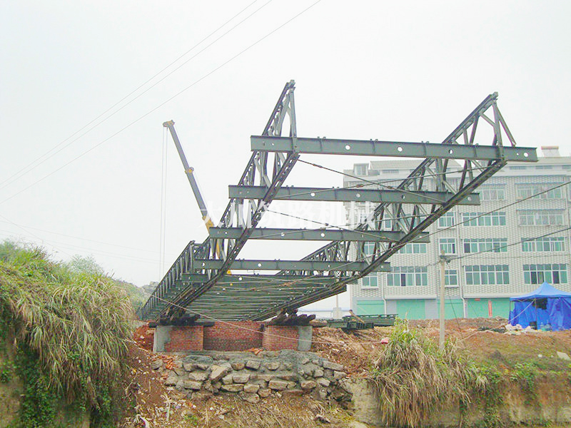 湖南順天建設集團郴州大道36+27m.50T鋼橋及支架案例